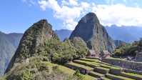 Die Ruinen der Inkastadt Machu Picchu.