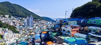 Gamcheon, Culture, Village, Kulturdorf, blau, Busan