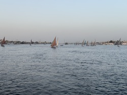 Nil, Feluken, Aussicht, Ägypten, Rundreise Ägypten