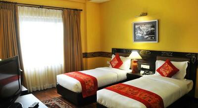 ein beispielhaftes Zimmer in eurem Hotel in Kathmandu