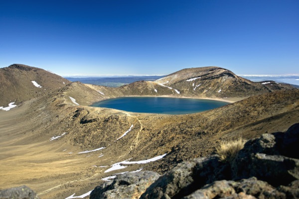 Tongariro Nationalpark Neuseeland Urlaub, Krater, See, Landschaft