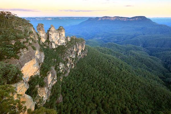 Der Blue Mountains Nationalpark Blue Mountains, Felsen, Landschaft, Natur, Australien Rundreise