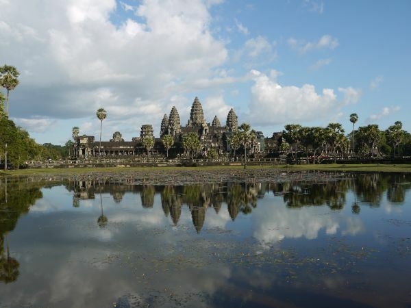 Tempelanlage Angkor Wat See, Tempel, Angkor Wat, Rundreise Kambodscha