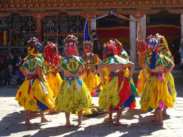 Ein Klosterfest in Bhutan Klosterfest, Bhutan, Kloster, Sehenswürdigkeiten Bhutan