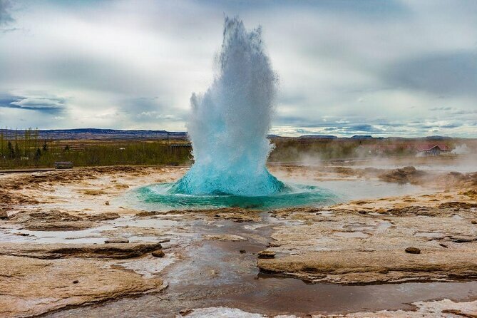 Der Geysir Geysir, Landschaft, Island Reise