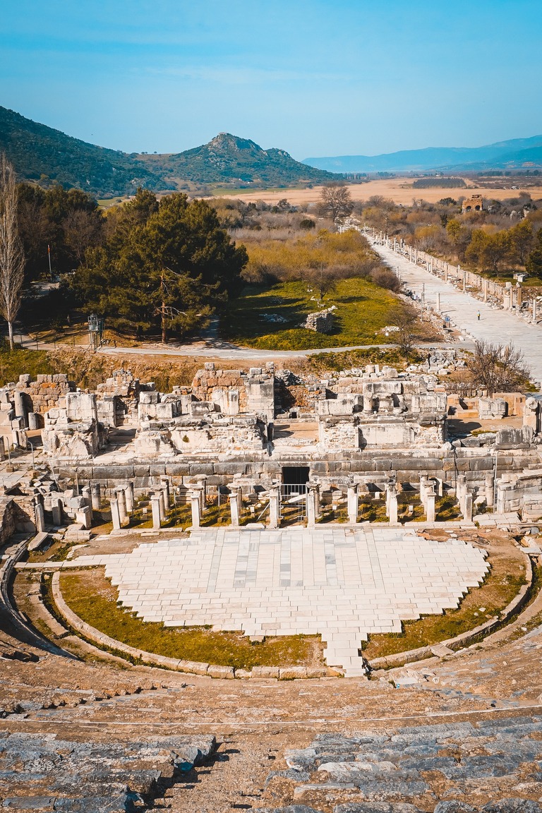 Ephesus, Amphitheater, Artemistempel, Tempel, Achäologische Ausgrabung