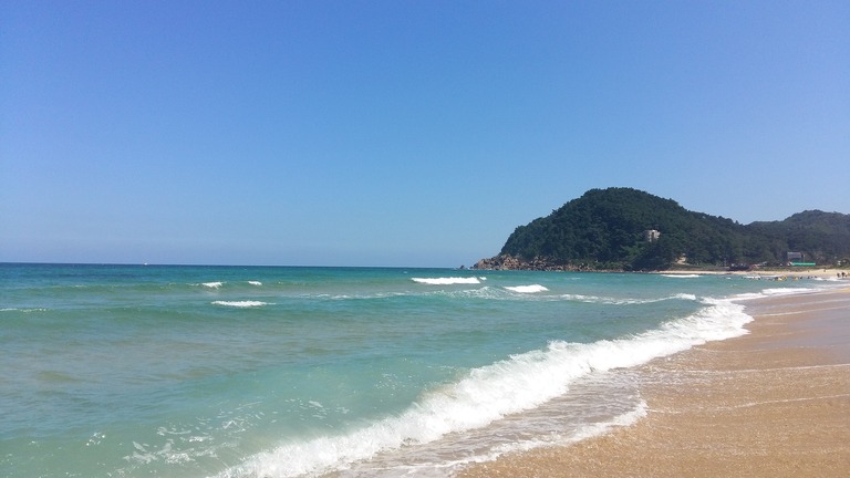 Küste, Meer, Strand, Hwajinpo, Natur