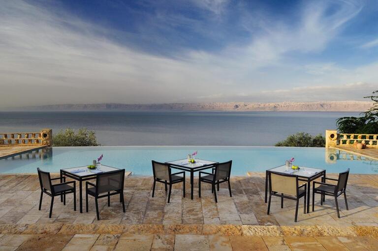 Beispielunterkunft am Toten Meer Unterkunft, Hotel, Aussicht, Jordanien, Wanderreise Jordanien
