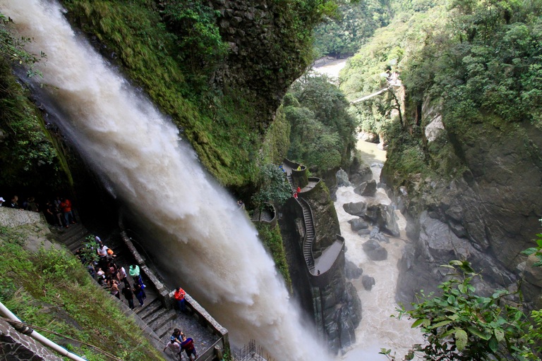 Wasserfall Pailon del Diablo Rundreise Ecuador, Ecuador Rundreise, Wasserfall, Natur, Dschungel