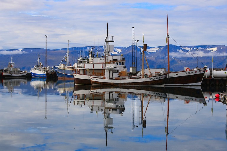 Island Akureyri Hafenstadt