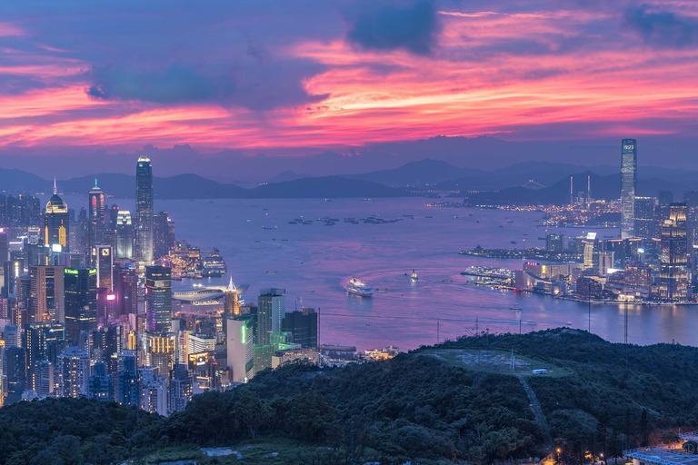 Der Hafen von Hongkong. Der Hafen von Hongkong.