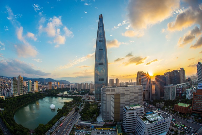 Skyline, Seoul, Namsan Tower, Wolkenkratzer