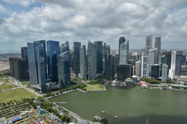Die Skyline von Singapur Skyline, Singapur, Modern, Rundreise Thailand, Rundreise Malaysia, Rundreise Singaur
