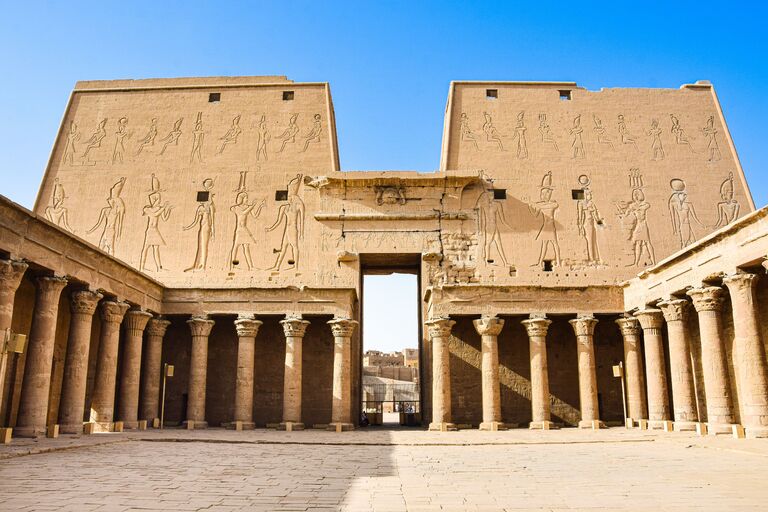 Horus Tempel Horus Tempel, Edfu, Säulen