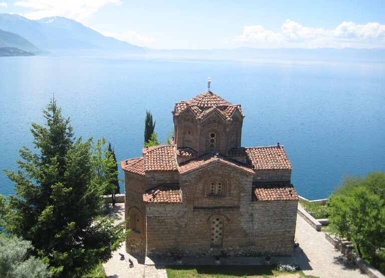 Das Kloster Sveti Naum am Ohrid-See Kloster, Ohrid-See, Ausblick, Albanien, Nordmazedonien, albanien rundreise