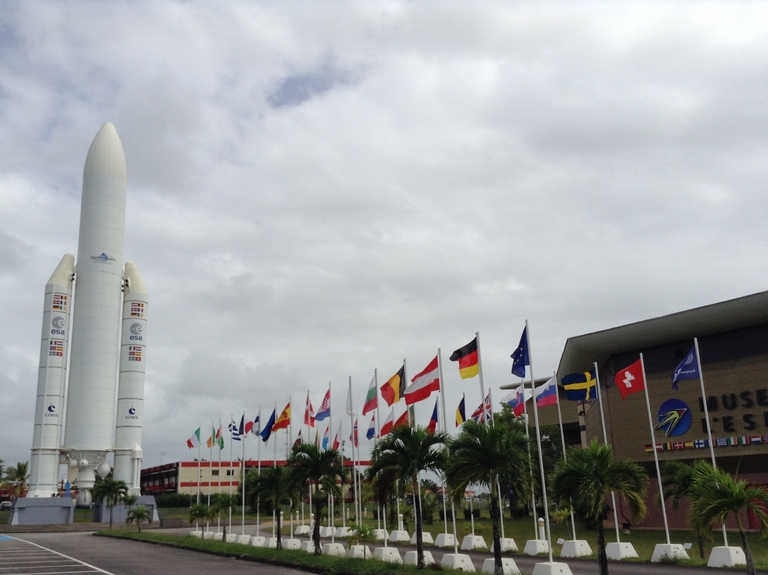 Das Raumfahrtzentrum Guayana Rakete, Raumfahrtzentrum, französisch guayana urlaub