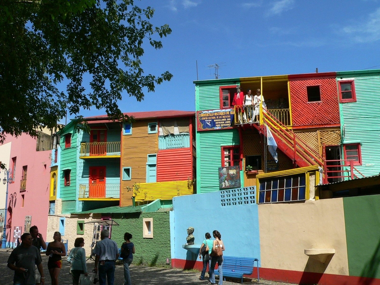 Buenos Aires Bunte Häuser in Buenos Aires