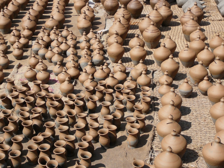 Bhaktapur, Tonkrüge, Töpfermarkt. Nepal