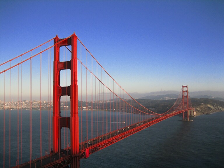 Golden Gate Bridge, San Francisco, Hängebrücke, Urlaub USA 