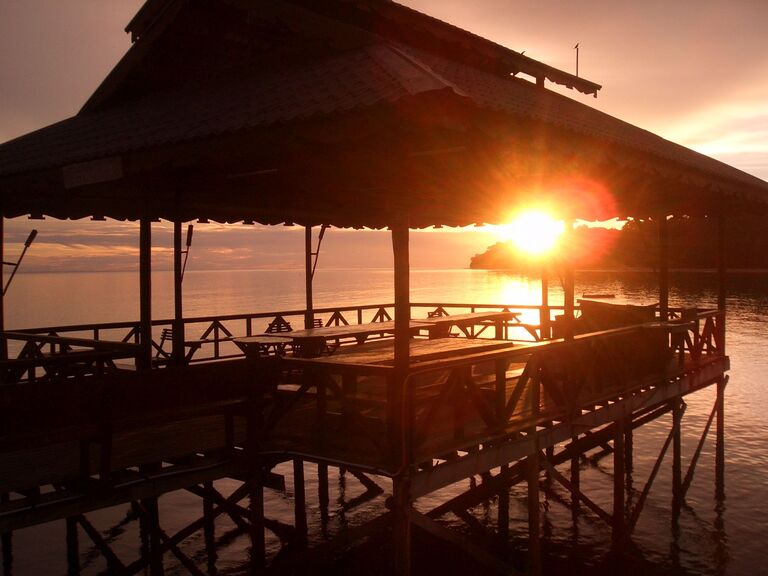 Malaysia Borneo Strand Kampung Beringgis Beringgis Beach Resort
