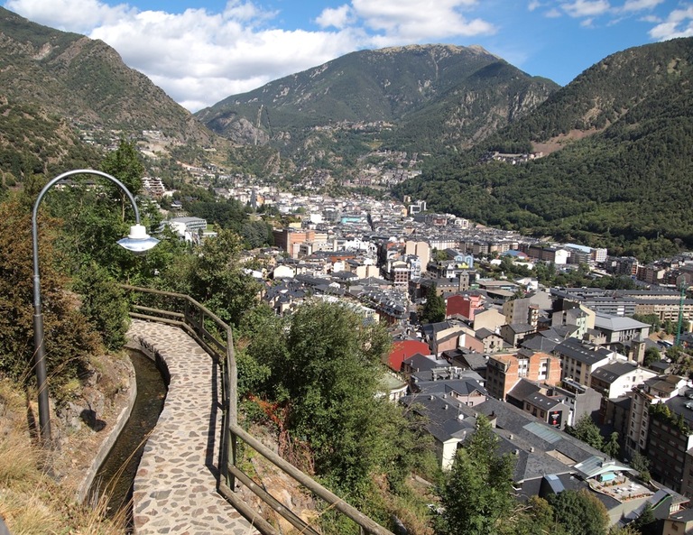 Aussicht auf Andorra la Vella Andorra la Vella, Aussicht, Stadt, Andorra, Wanderreise
