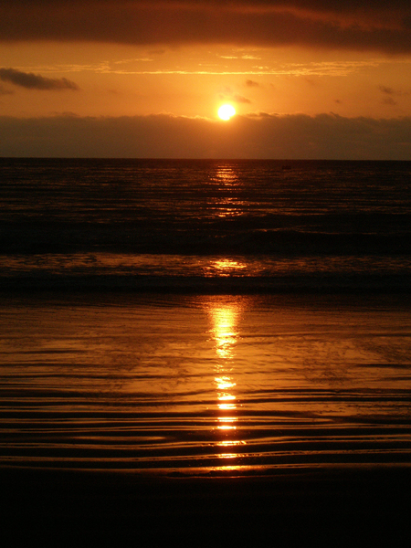Sonnenuntergang in Puerto López