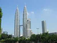 Malaysia Malaiische Halbinsel Hauptstadt Kuala Lumpur Petronas Twin Towers