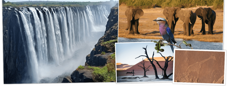 Schauen Sie sich Djosers Rundreise Namibia, Botswana & Victoriafälle, 21 Tage Zeltsafari oder Hotel- & Lodgesafari an