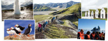 Verschiedene Eindrücke einer Island Rundreise mit Djoser