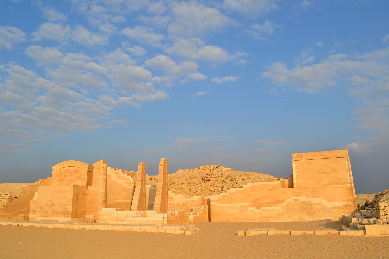 Ein Teil der Djoser Pyramide